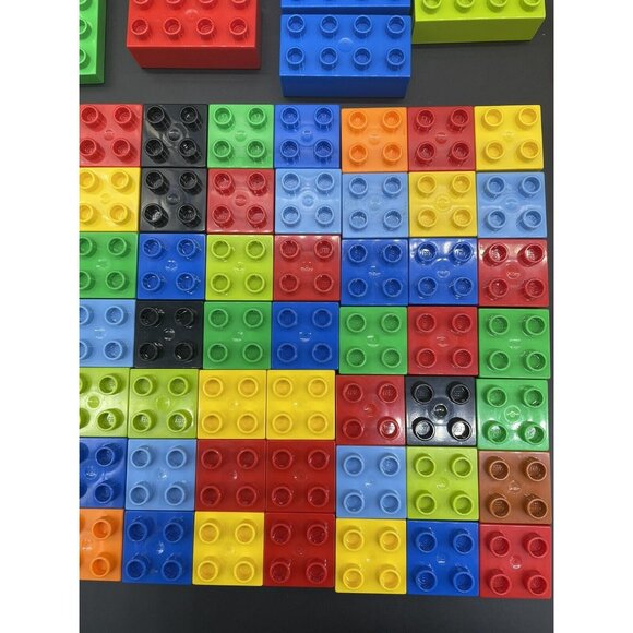 Lego Duplo Lot Toddler Blocks Mixed 95 Pieces Primary Bright Colors Learning Toy - Picture 6 of 10